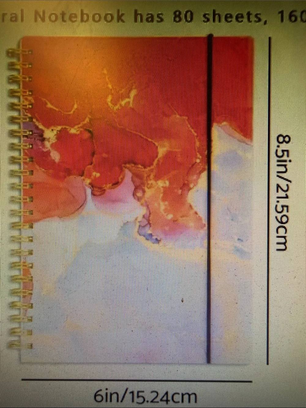 ❣️5/$25❣️ Abstract  Spiral Notebook with Elastic Band & pen. 🆕